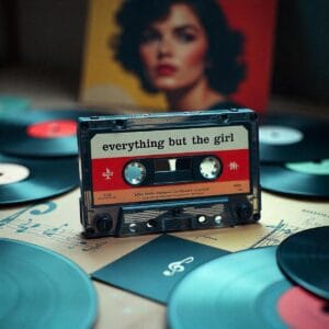 Cinta de cassette con las canciones de Everything But the Girl. Cassette tape with Everything But the Girl songs.