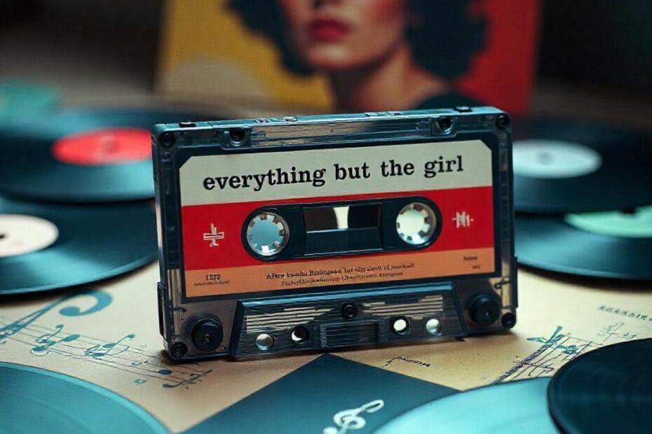 Cinta de cassette con las canciones de Everything But the Girl. Cassette tape with Everything But the Girl songs.