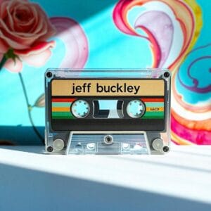Cinta de cassette con las canciones de Jeff Buckley. Cassette tape with Jeff Buckley songs.