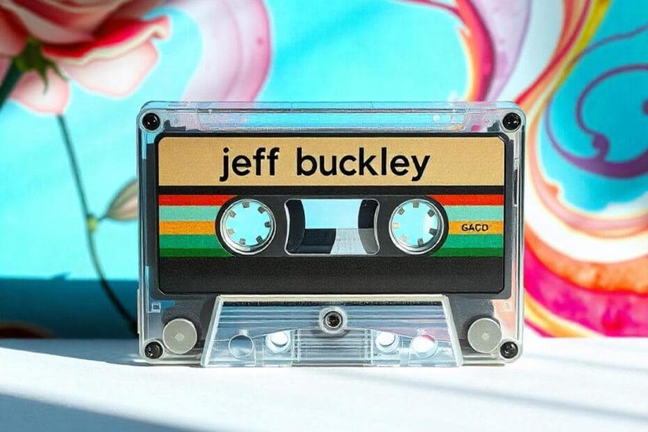 Cinta de cassette con las canciones de Jeff Buckley. Cassette tape with Jeff Buckley songs.