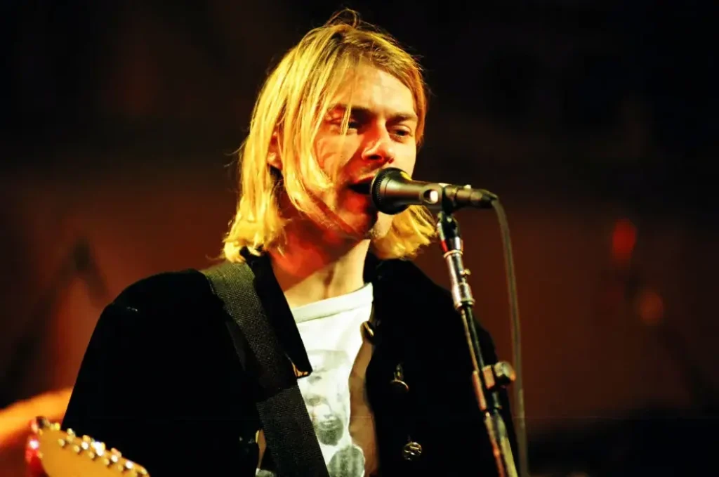 Kurt Cobain, líder de Nirvana, uno de los mejores grupos de los 90.
Kurt Cobain, leader of Nirvana, one of the best groups of the 90s.