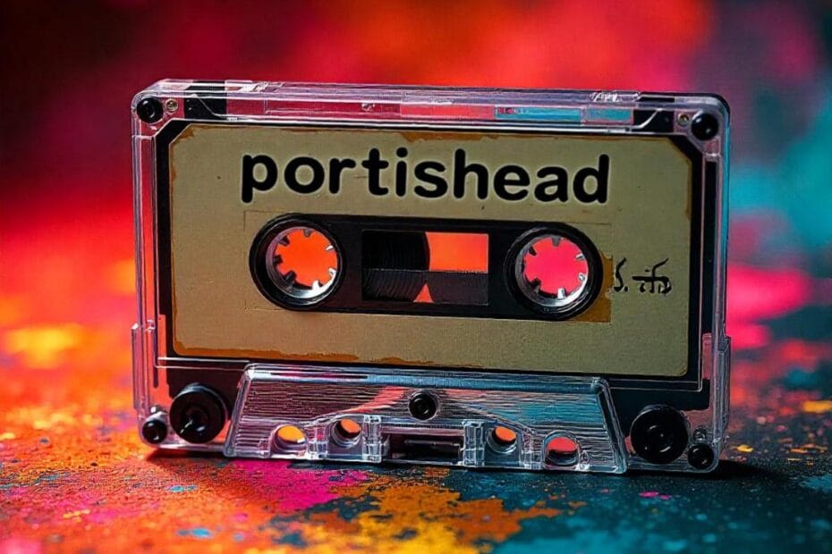 Cinta de cassette con las canciones de Portishead. Cassette tape with Portishead songs.