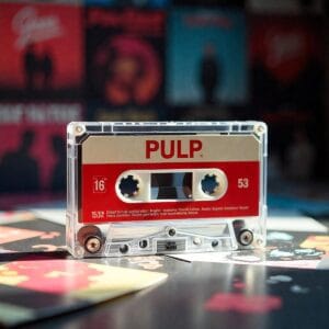Cinta de cassette con las canciones de Pulp. Cassette tape with Pulp songs.