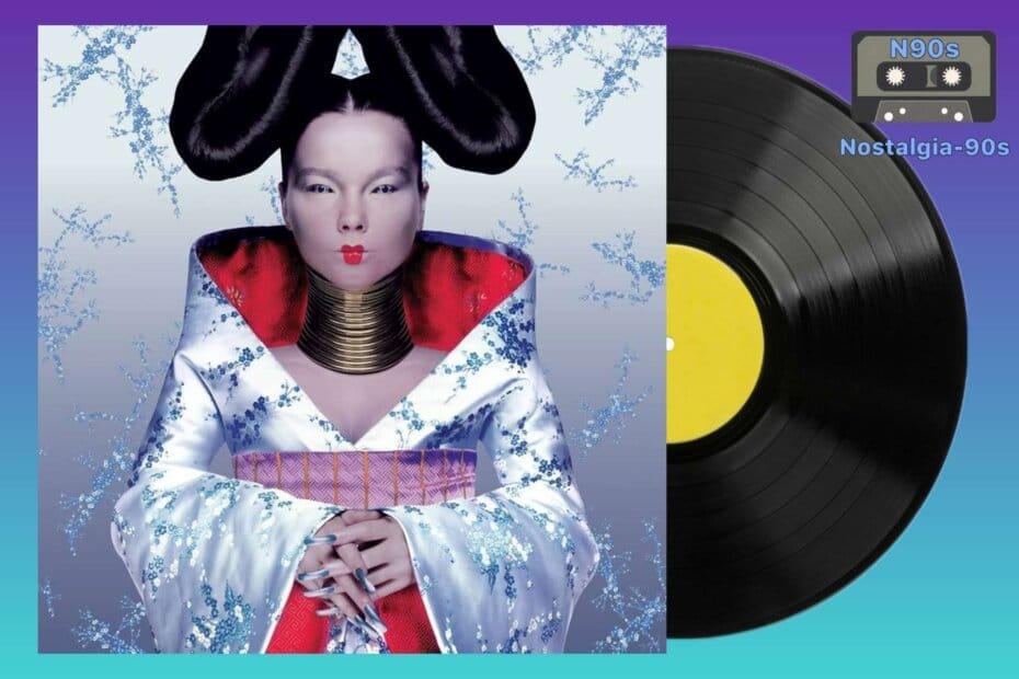 Portada del álbum Homogenic de Björk. Björk Homogenic album cover.