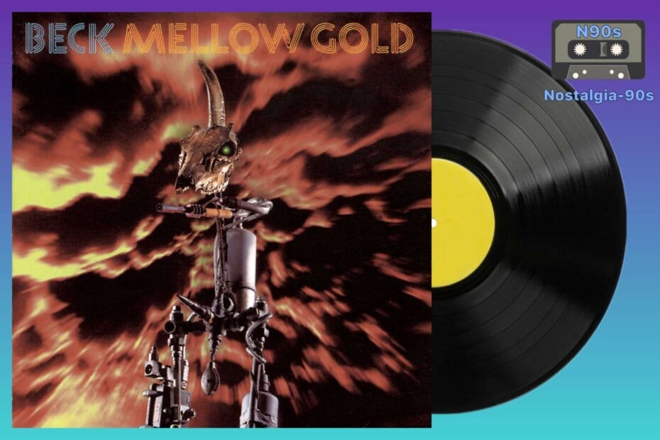 Portada del álbum Mellow Gold de Beck. Beck Mellow Gold album cover.