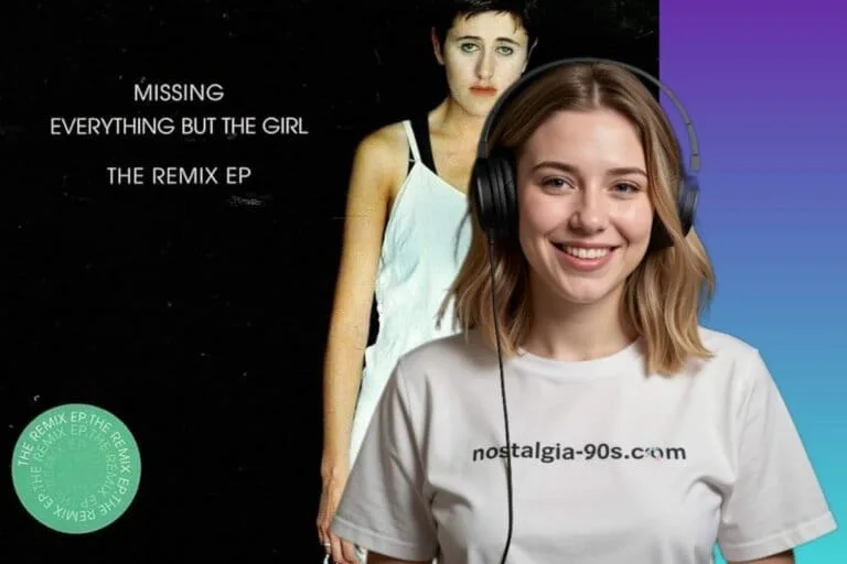 Portada del single Missing de Everything But the Girl. Everything But the Girl Missing single cover.