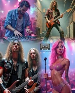 Musical genres of the 90s. Géneros musicales de los años 90