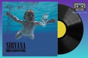 Portada del álbum Nevermind de Nirvana. Nirvana Nevermind album cover.