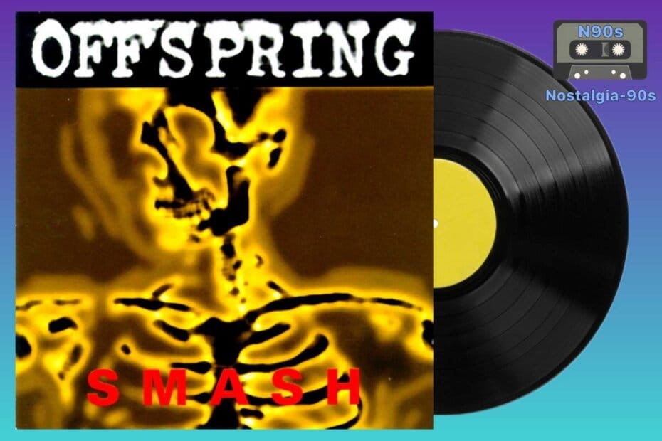 Portada del álbum Smash de The Offspring. The Offspring Smash album cover.