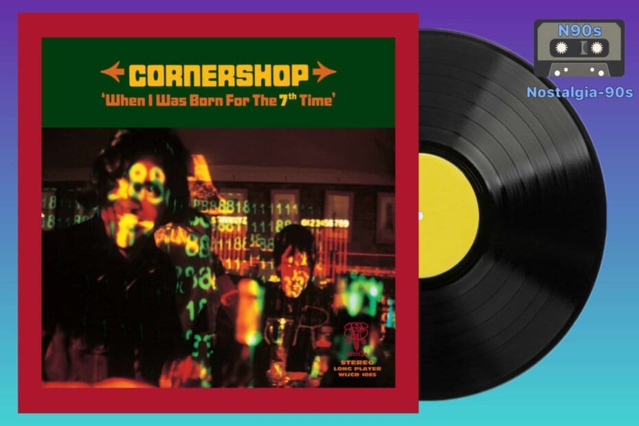 Portada del álbum When I was born for the 7th time de Cornershop. Cornershop When I was born for the 7th time album cover.