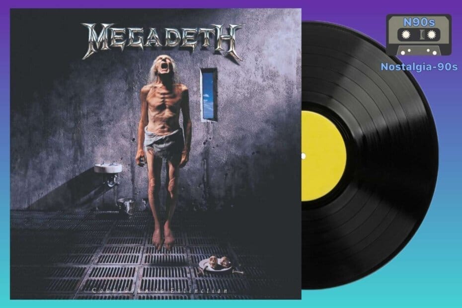 Portada del álbum Countdown to Extinction de Megadeth. Megadeth Countdown to Extinction album cover.