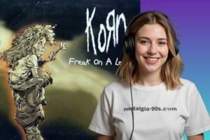 Portada del single Freak on a Leash de Korn. Korn Freak on a Leash single cover.